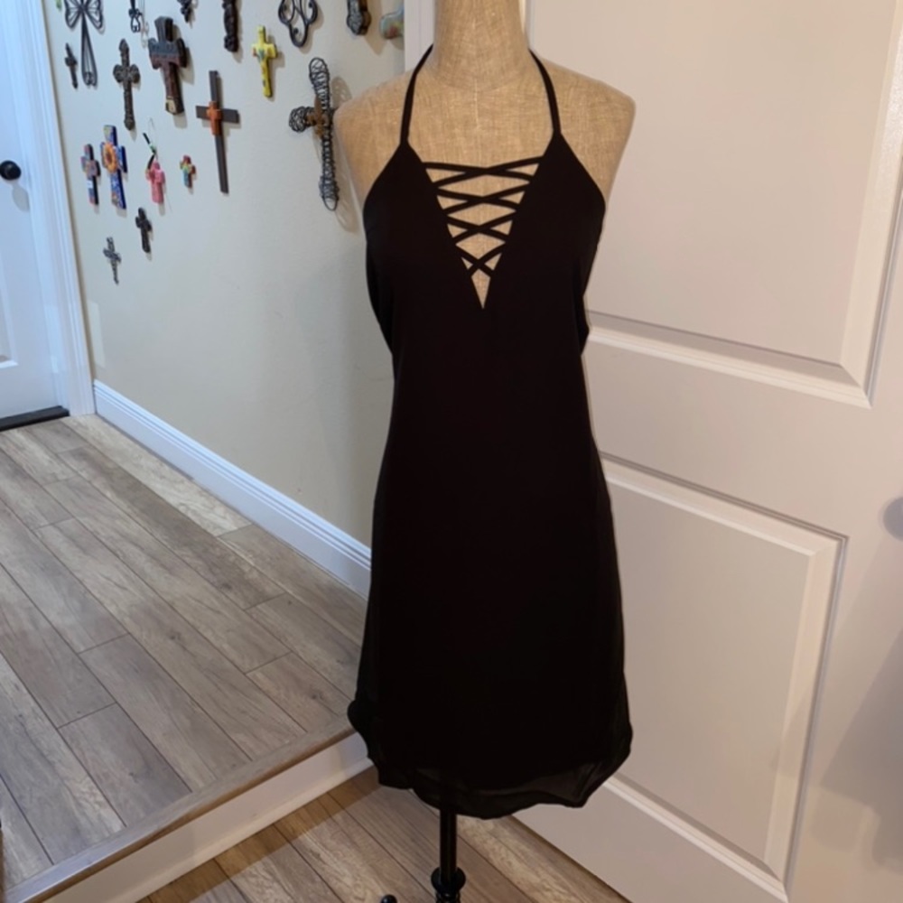 Black Halter Dress